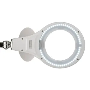 LED zväčšovacia lampa MAULmakro, biela