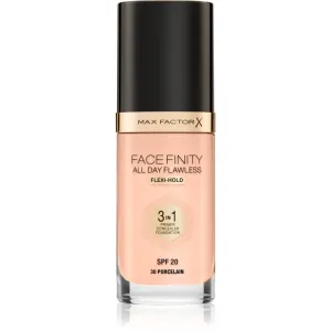 Max Factor Facefinity All Day Flawless Flexi-Hold 3in1 Primer Concealer Foundation SPF20 30 tekutý make-up 3v1 30 ml