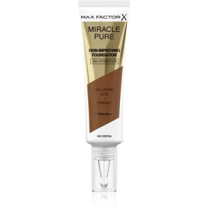 Max Factor Miracle Pure Skin-Improving Foundation SPF30 30 ml make-up pre ženy 100 Cocoa na veľmi suchú pleť