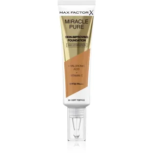 Max Factor Miracle Pure Skin-Improving Foundation SPF30 30 ml make-up pre ženy 84 Soft Toffee na veľmi suchú pleť