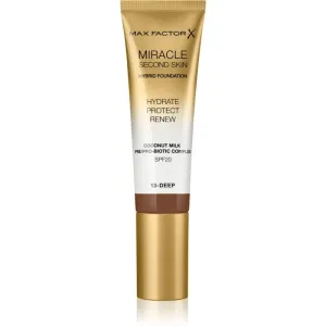 Max Factor Miracle Second Skin hydratačný krémový make-up SPF 20 odtieň 13 Deep 30 ml