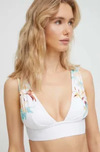 Plavková podprsenka Max Mara Beachwear biela farba, mäkké košíky