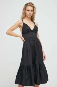 Plážové šaty Max Mara Beachwear čierna farba #8677210