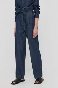 Bavlnené nohavice MAX&Co. dámske, rovné, vysoký pás #5467194