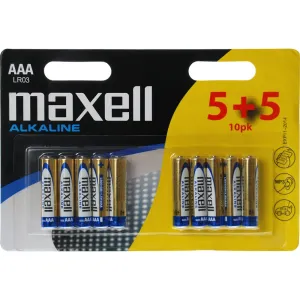 Batéria AAA (R03) alkalická MAXELL 10ks / blister #2659046