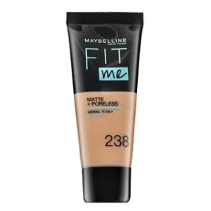 Maybelline Fit Me! Foundation Matte + Poreless 238 Rich Tan tekutý make-up so zmatňujúcim účinkom 30 ml