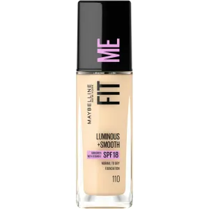 Maybelline Fit Me Luminous + Smooth SPF 18 Foundation 115 Ivory tekutý make-up pre zjednotenú a rozjasnenú pleť 30 ml