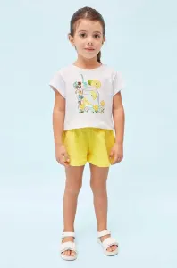 Detská bavlnená súprava Mayoral žltá farba