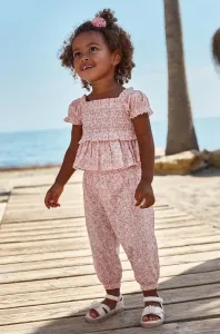 Detské bavlnené nohavičky Mayoral ružová farba, vzorované #6898568