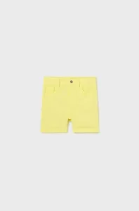 Detské bavlnené šortky Mayoral žltá farba, nastaviteľný pás #7160989