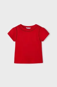 Detské bavlnené tričko Mayoral červená farba #9406194