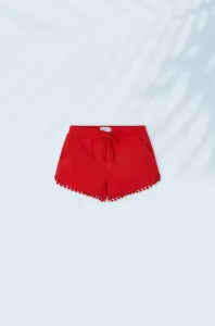 Detské krátke nohavice Mayoral červená farba, jednofarebné #9485197