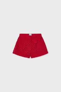 Detské krátke nohavice Mayoral červená farba, jednofarebné #9032389