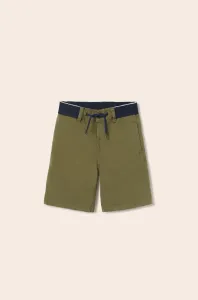 Detské krátke nohavice Mayoral zelená farba #9605325