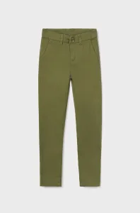 Detské nohavice Mayoral zelená farba, jednofarebné #8721832