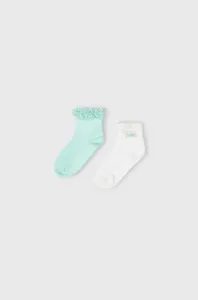 Detské ponožky Mayoral 2-pak tyrkysová farba
