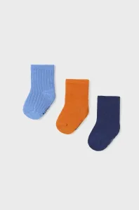 Detské ponožky Mayoral 3-pak oranžová farba #8751389