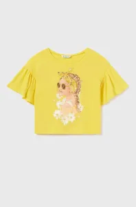 Detské tričko Mayoral žltá farba