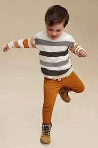 Detský sveter s prímesou vlny Mayoral oranžová farba, tenký