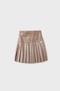 Dievčenská sukňa Mayoral béžová farba, mini, áčkový strih #8948868