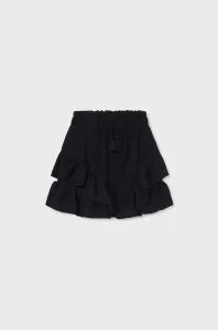 Dievčenská sukňa Mayoral čierna farba, mini, áčkový strih #8464898