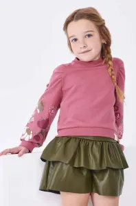 Dievčenská sukňa Mayoral zelená farba, mini, áčkový strih #8749049