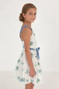 Dievčenské bavlnené šaty Mayoral mini, áčkový strih