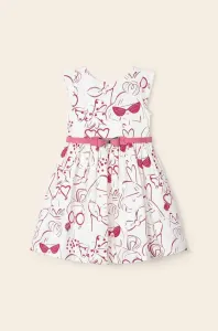 Dievčenské šaty Mayoral béžová farba, mini, áčkový strih #7946518
