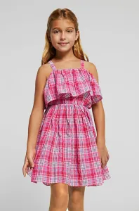Dievčenské šaty Mayoral fialová farba, mini, áčkový strih #207352