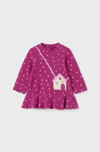 Šaty pre bábätká Mayoral fialová farba, mini, oversize #8752502
