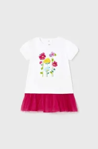 Šaty pre bábätká Mayoral ružová farba, mini, áčkový strih #6898932