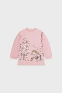 Šaty pre bábätká Mayoral ružová farba, mini, rovný strih #8752503
