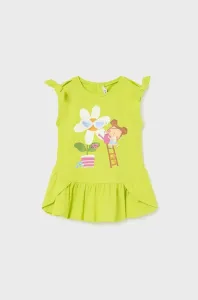 Šaty pre bábätká Mayoral zelená farba, mini, rovný strih #6848766