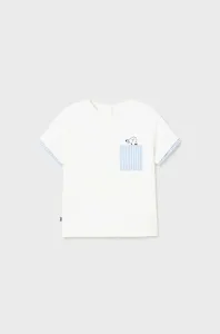 Tričko pre bábätko Mayoral biela farba, s potlačou