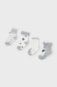Detské ponožky Mayoral Newborn (4-pak) šedá farba #255906