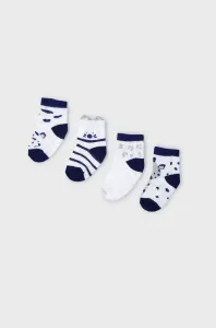 Detské ponožky Mayoral Newborn 4-pak tmavomodrá farba