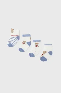 Ponožky pre bábätká Mayoral Newborn 4-pak tmavomodrá farba #8138231