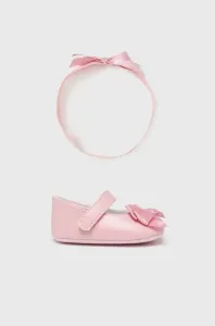 Topánky pre bábätká Mayoral Newborn ružová farba #8676020