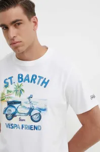 Bavlnené tričko MC2 Saint Barth pánsky, s potlačou