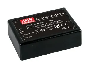 Mean Well Ldh-45A-1050 Led Driver, Constant Current, 45.15W