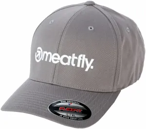 Meatfly Brand Flexfit Grey S/M Šiltovka