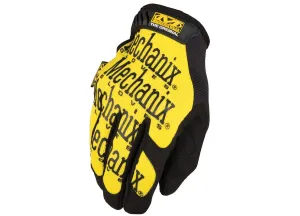 Mechanix Original žlté s čiernym nápisom rukavice taktické