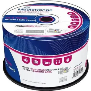 MediaRange CD-R Inkjet Printable 50 ks CakeBox