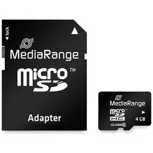 MEDIARANGE microSDHC 4 GB Class 10 + SD adaptér