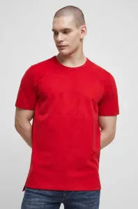 Bavlnené tričko Medicine červená farba, jednofarebné