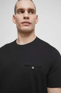 Bavlnené tričko Medicine čierna farba, jednofarebné #8734091