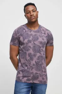Bavlnené tričko Medicine fialová farba, vzorované #8464298