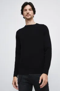 Bavlnený sveter Medicine pánsky, čierna farba, #8295256