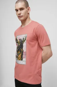 Tričko Medicine pánske, ružová farba, s potlačou