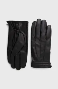 Kožené rukavice Medicine pánske, čierna farba #2569226